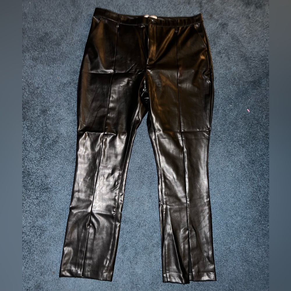 Abercrombie Black Pleather Pants